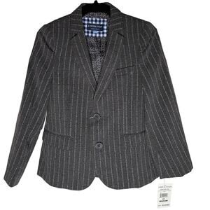 Andy & Evan Boys Comfy-Flex Single Breasted Gray Suit Jacket Dapper Dude NWT